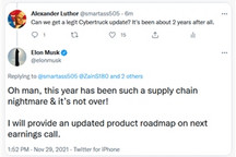 马斯克称今年是供应链的噩梦，Cybertruck生产面临挑战