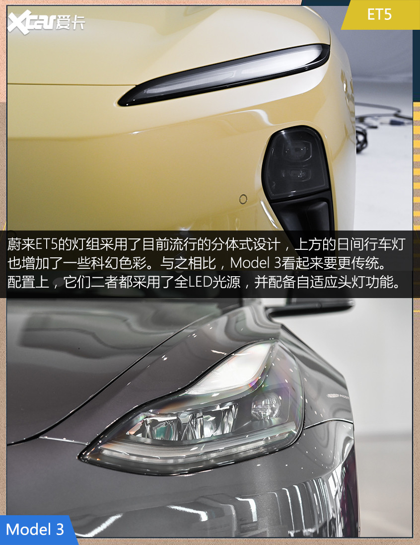 蔚來ET5對比特斯拉Model 3