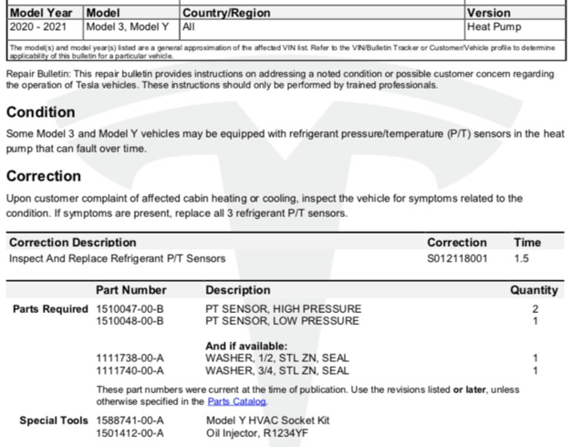 Tesla может тайно отзывать модели 3/Y 2020–2021 годов из-за неисправного датчика теплового насоса