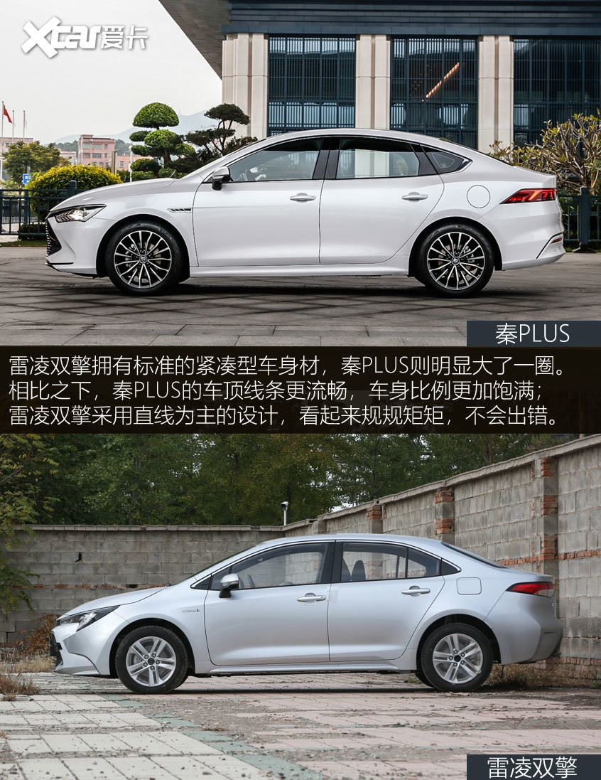 秦PLUS對(duì)比雷凌雙擎