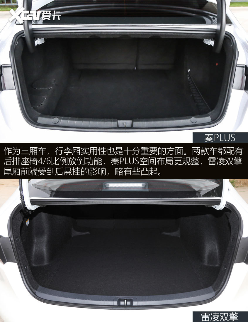 秦PLUS對(duì)比雷凌雙擎