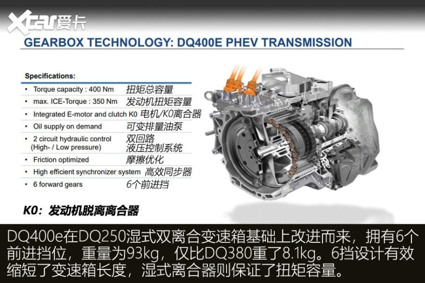 大众DQ400e变速箱