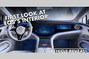 科技感太强了 奔驰EQS内饰提前曝光
