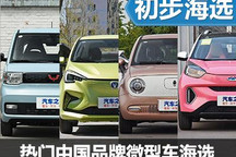 電動車受歡迎 熱門中國品牌微型車海選