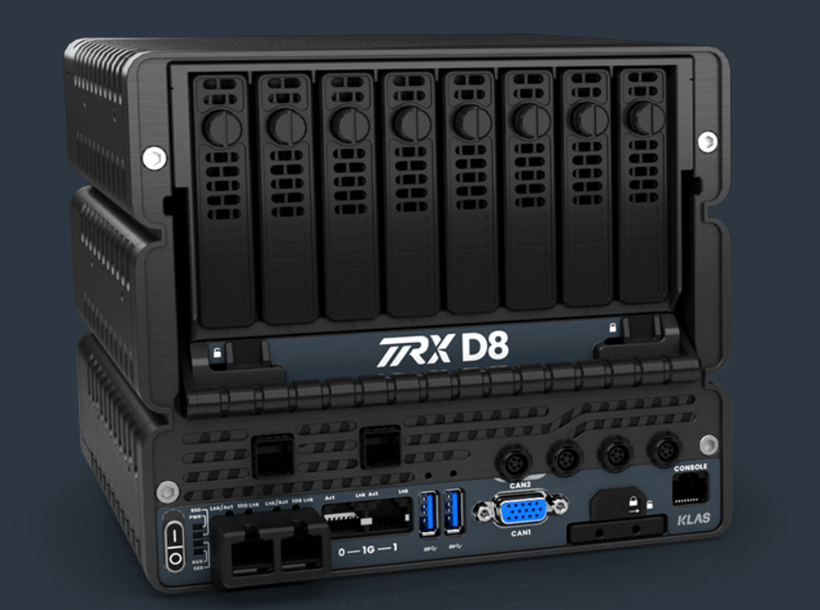 前瞻技术，Klas,数据记录硬件TRX D8，自动驾驶汽车，车载存储和计算系统