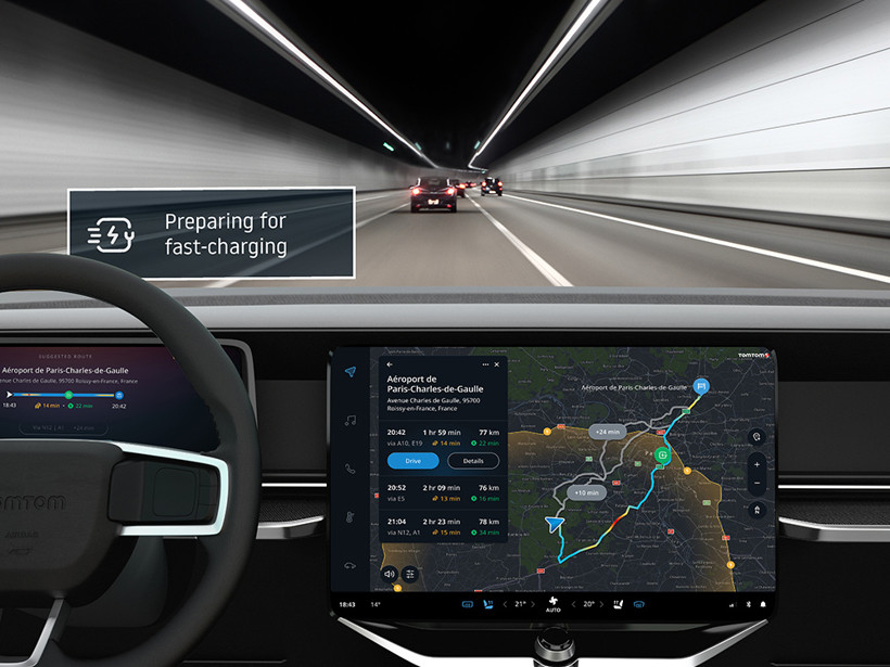 前瞻技术，TomTom,EV技术套件，汽车充电技术，TomTom Routing and Range