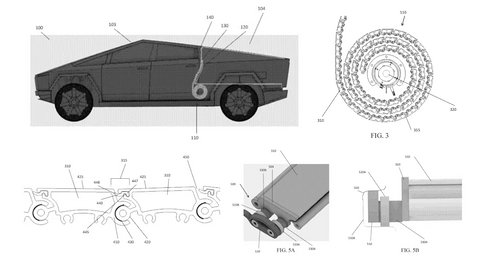 特斯拉,特斯拉,Cybertruck,太阳能车厢盖,后备箱 特斯拉,特斯拉,Cybertruck,太阳能车厢盖,后备箱