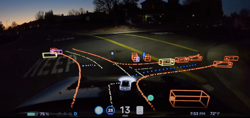 特斯拉,“汽車思維”視圖，全新用戶界面（UI），F(xiàn)SD Beta v9軟件更新