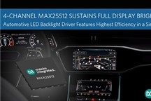 Maxim Integrated推出带有集成升压转换器的汽车背光驱动器 可适应超低温环境
