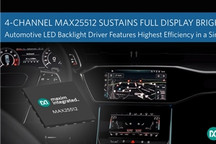 Maxim Integrated推出帶有集成升壓轉換器的汽車背光驅動器 可適應超低溫環境