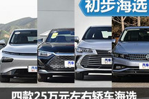 氣場足/夠有面 四款25萬元左右轎車推薦