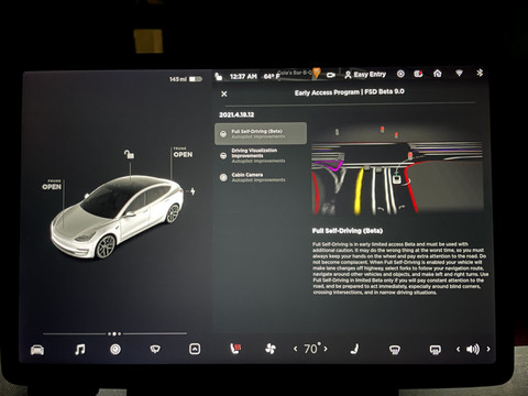 前瞻技术，特斯拉,FSD Beta V9，汽车思维（mind of car）”视图