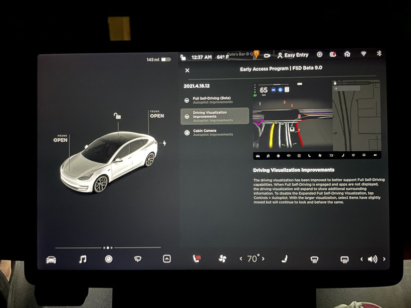 前瞻技术，特斯拉,FSD Beta V9，汽车思维（mind of car）”视图