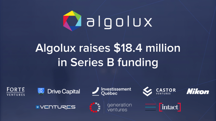 前瞻技術，Algolux,1840萬美元B輪融資，計算機視覺應用