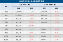 上半年全球车市：印度不及德日，特斯拉Model 3是多国“最畅销电动车”