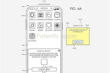 苹果获汽车钥匙新专利 推出更有效的人机界面