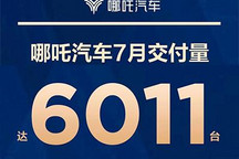 首次突破6000台 哪吒汽车7月交付量