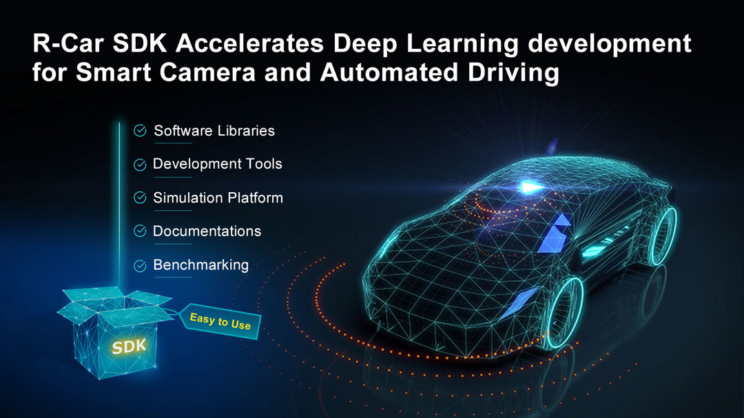 前瞻技术，瑞萨,完整软件平台R-Car软件开发套件，深度学习