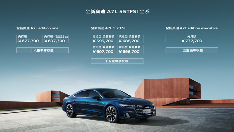豪華車，上汽大眾，上汽奧迪,全新奧迪A7L