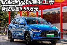 售价8.98万元 比亚迪e2新增车型上市
