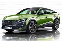 溜背造型/年内亮相 全新标致4008 Coupe渲染图