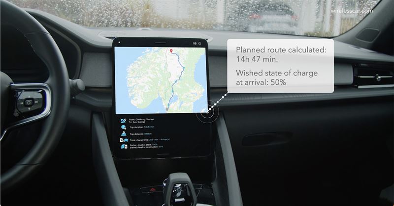 WirelessCar推出 Smart EV Routing 改善EV长途出行