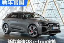 新款奥迪Q8 e-tron家族官图正式发布