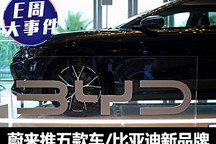 E周見|蔚來推五款車/比亞迪新品牌仰望