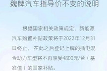 承担国补 魏牌公布2023年新春购车福利