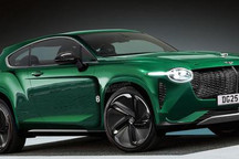 或2025年问世 宾利全新电动SUV假想图