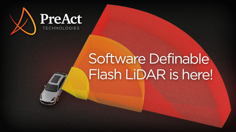 PreAct Technologie запускает первый в отрасли программно-определяемый флэш-лидар, который можно интегрировать в ADAS