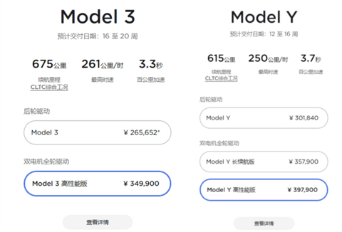国产特斯拉再涨价,高配Model 3及Model Y均涨1万元