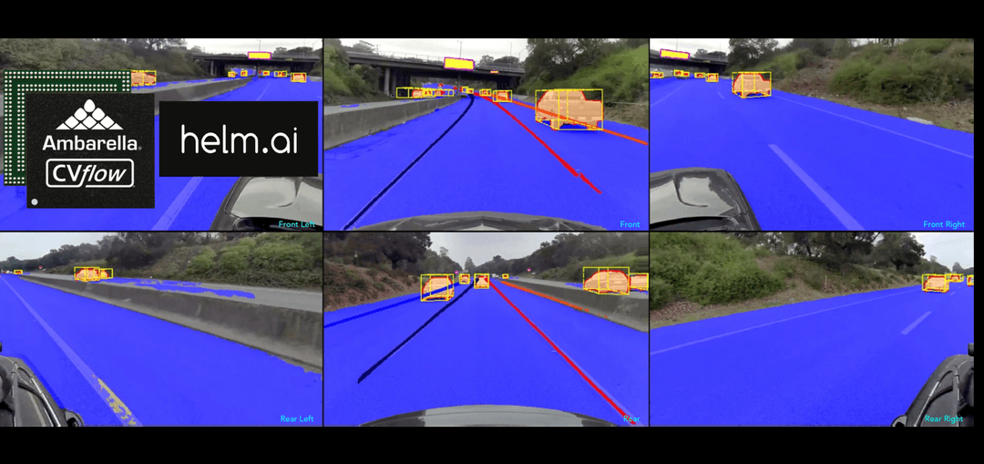 安霸和Helm.ai宣布推出高端ADAS软件集成