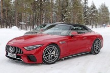 4.0T发动机+电机 新梅赛德斯-AMG SL插混版谍照