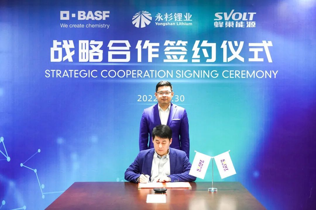 蜂巢能源攜手巴斯夫杉杉戰(zhàn)略投資永杉鋰業(yè)