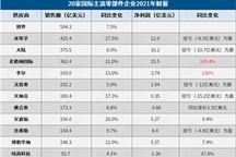 20家Tier 1供应商2021年财报：营收净利普涨，采埃孚大陆角逐激烈