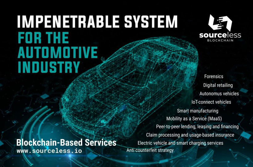 SourceLess Blockchain為汽車行業推出堅實系統