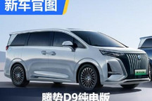 采用直瀑前脸 腾势D9纯电版官图发布！
