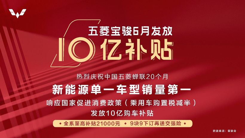 響應(yīng)國(guó)家消費(fèi)促進(jìn)政策，五菱寶駿汽車率先發(fā)放十億購(gòu)車補(bǔ)貼