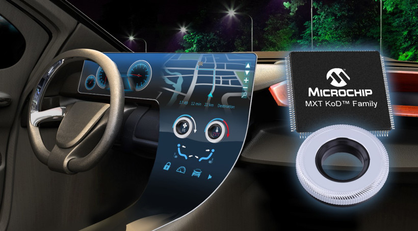 Microchip推出車(chē)規(guī)級(jí)觸摸控制器系列maXTouch Knob-on-Display