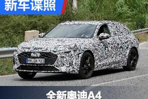 换装大尺寸屏幕 全新奥迪A4内饰谍照