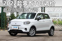 最高涨幅0.66万元 2022款零跑T03调价