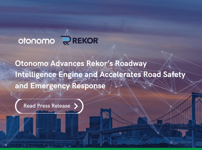 Rekor Systems与Otonomo合作 推动道路和驾驶员更安全