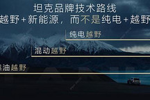 坦克新能源技术路线 混动车型车展发布