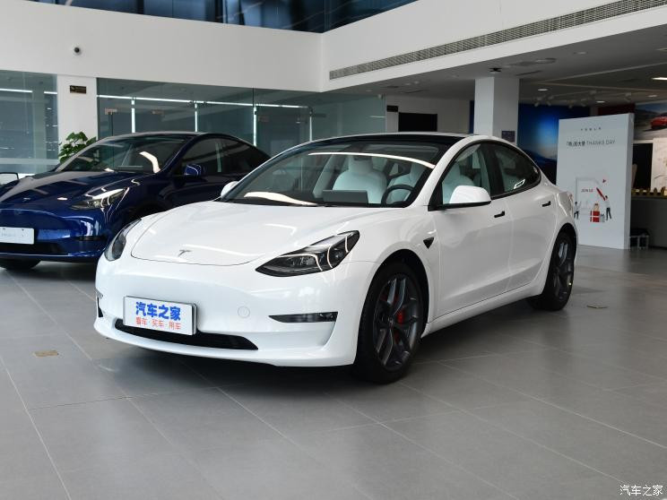 Tesla China Model 3 2022 Performance, высокопроизводительная полноприводная версия