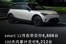 smart精灵#1 12月在华交付4606台！