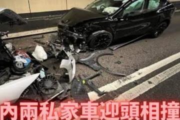 疑撞击后踩错踏板 一特斯拉隧道内失控