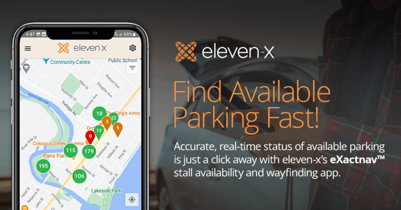 eleven-x推出eXactnav 为驾驶员提供轻松的实时停车位可见性和导航