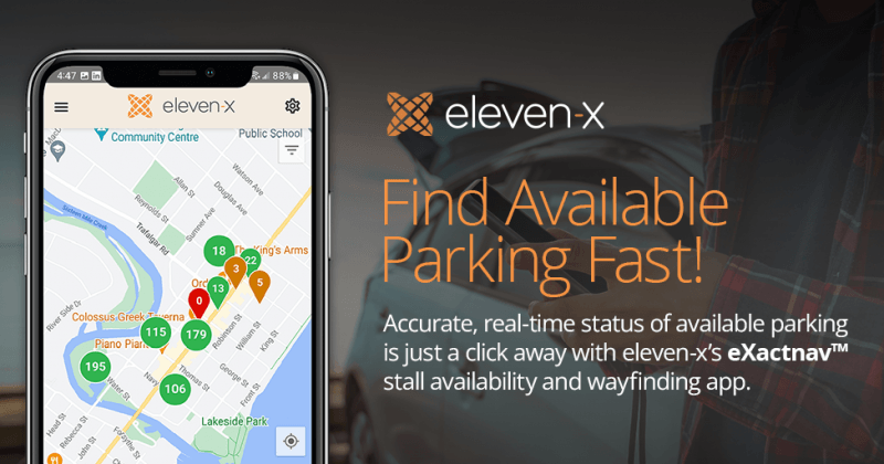 eleven-x推出eXactnav 為駕駛員提供輕松的實時停車位可見性和導(dǎo)航