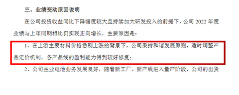 宁德时代等20家自主零部件公司披露2022年业绩预告，谁输在了议价能力？